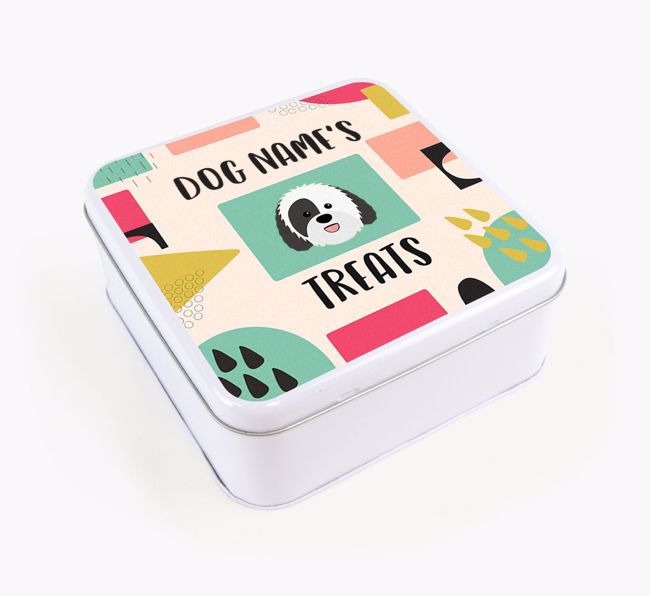 Personalised 'Abstract Design' Square Tin for your {breedFullName}